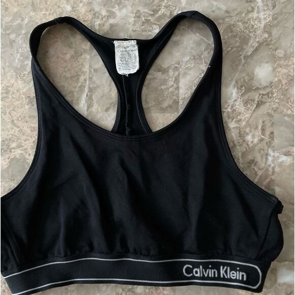 Calvin Klein black workout top, great condition, size S/P - Picture 1 of 4